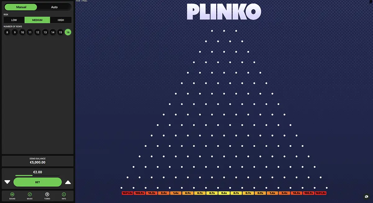Особенности игры Plinko